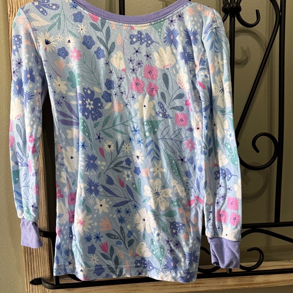 Little Sleepies Pastel Floral Long Sleeve Top 3t